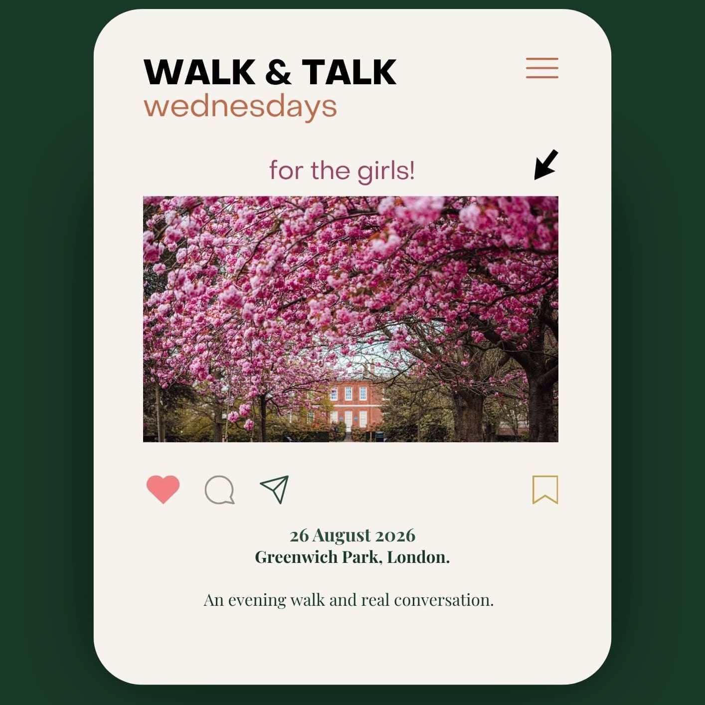 Walk & Talk Wednesdays: For the Girls
