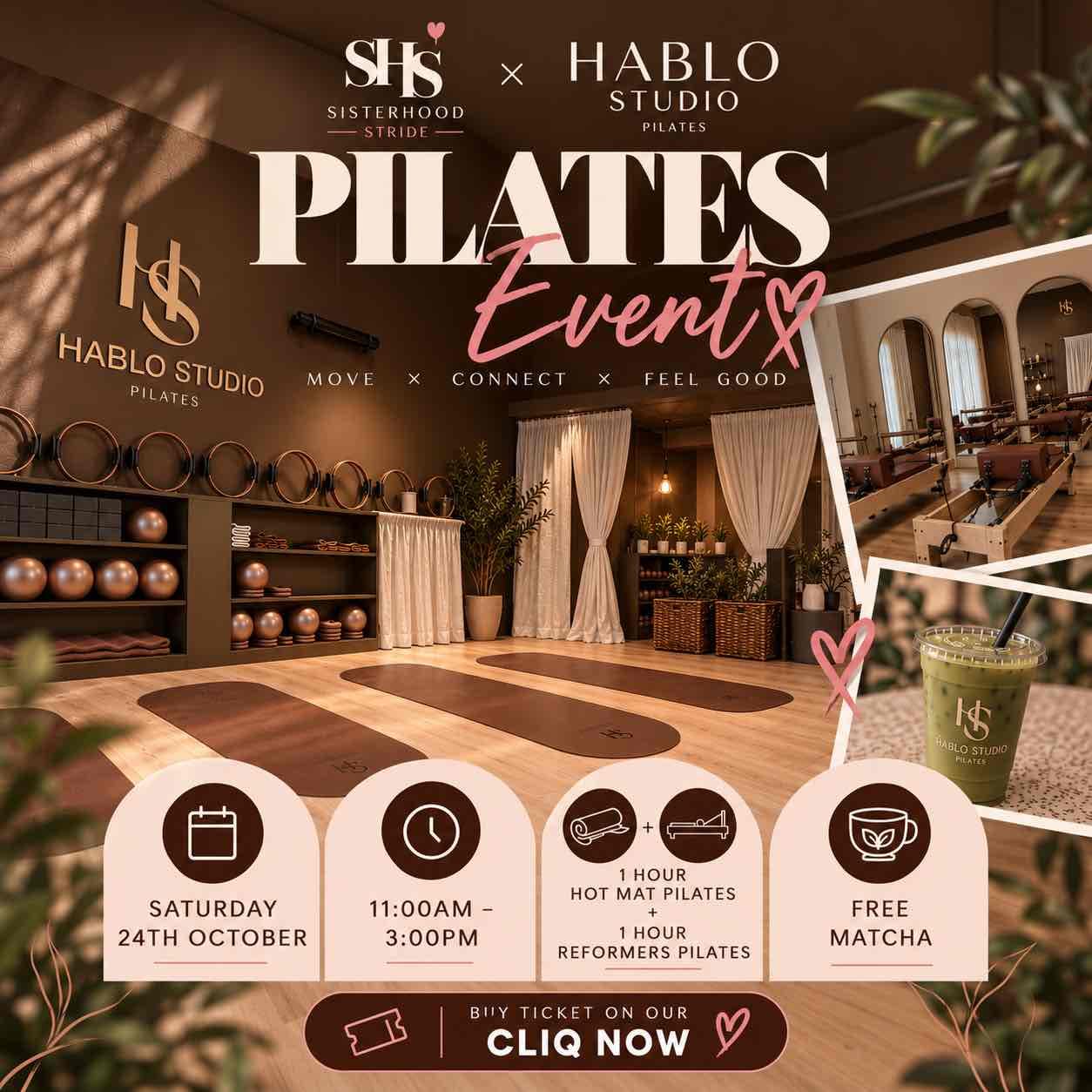 SHS x Hablo Studio Pilates 🩷🤎✨