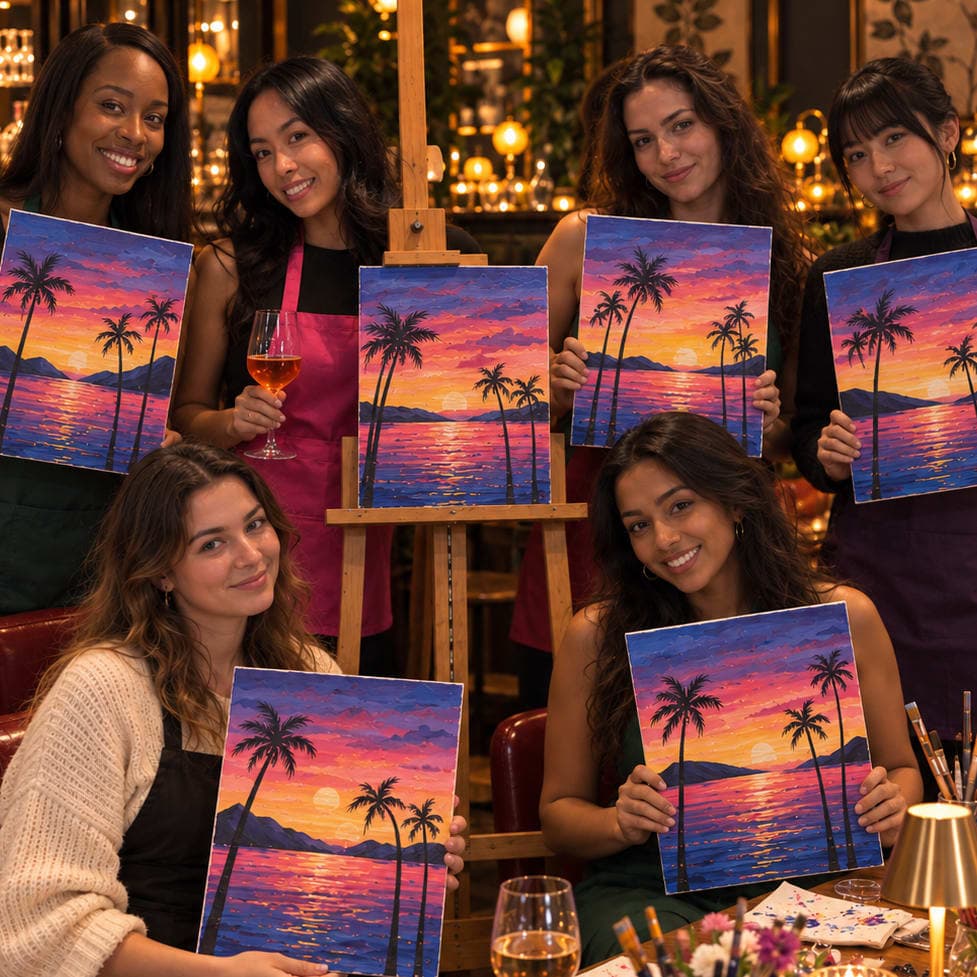 Paint the Sunset: Acrylic Painting Workshop